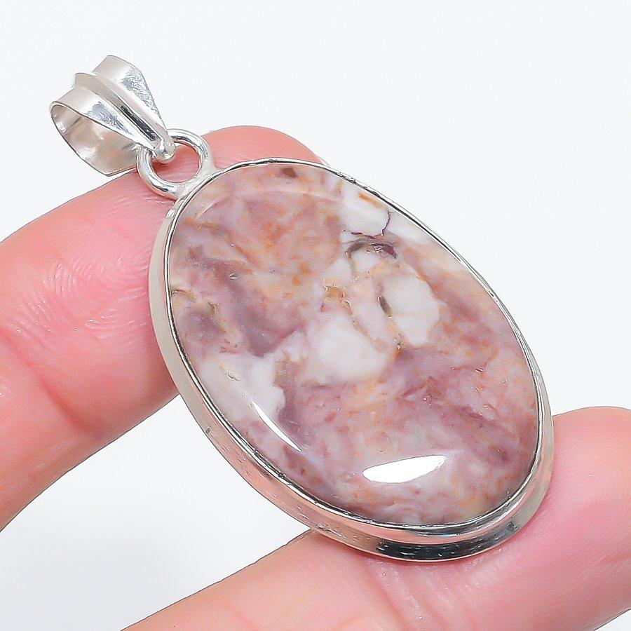 

Natural Dolomite Gemstone 925 Sterling Silver Jewelry Pendant 2.05 P0w29