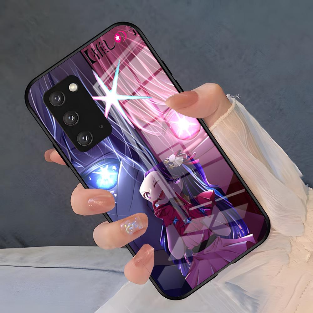 Anime Oshi No Ko Phone Case For Samsung S26 S25 Plus S20 S20 Plus S22 Ultra S23 FE S21 Plus S21 Ultra Glass Cover