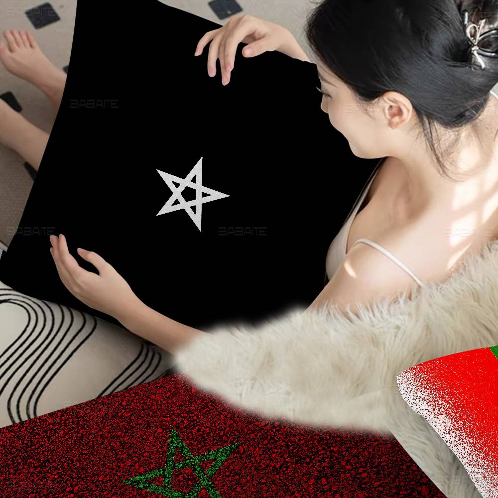 Morocco Map Flag Cushion Cover Decorative Pillow Sofa Home Decor Case Pillow Cases