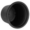 Garden Pot Outdoor Plastic Round Pot Black 23x16.5 cm