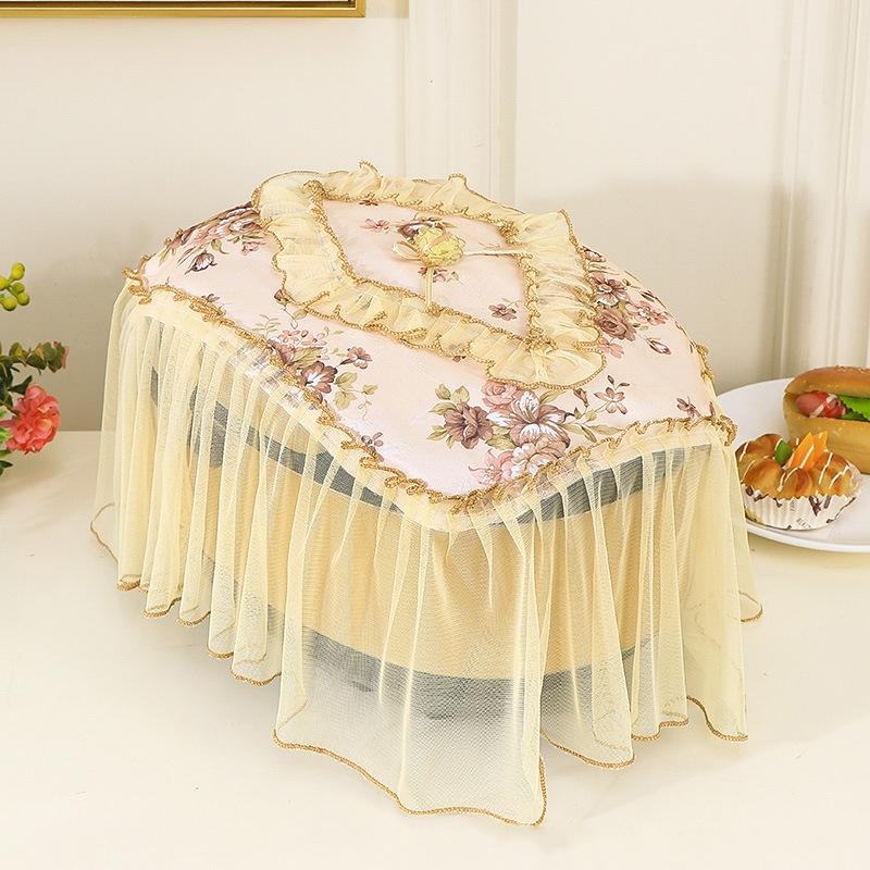 Lace Dustproof Cover Polyester Air Fryer Dust Cover Electric Rice Pot Cover Oilproof Kitchen Pressure Cooker Protector Cover New