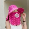 Wide Brim Sunhat Face And Neck Summer Sunscreen Leisure UV Protection Hat  Women