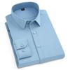 Bamboo Fiber Iron-Free Long Sleeve Korean Style Casual Men's Shirt
