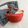 Canvas Running Waist Casual Fanny Packs Sport Chest Bag Banana Bag for Women Sling Crossbody Waist Pack Half Moon Belt Bag