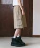Ledeoli Studded Cotton Cargo Bermuda Pants [2 Colors]