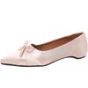 Beautiful French bow pointed single shoes women's autumn 2024 new models are not tired of commuting shallow mouth women's single shoes