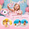Kids Camera Toys for 3-8 Year Old Girls and Boys, Children Digital Camera with Cute Soft Silicone Case, 1080P Video Camcorder Present with 32GB SD