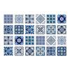 24pcs Mandala Wall Stickers Kitchen Self-Adhesive Waterproof Tile Stickers Bathroom Decor Moroccan Pvc Decal