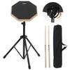 Aleawol Drum Practice Pad 8 Inch Rubber Drum Pad with 5A Drum and Storage Bag Included Height Adjustable Training Drum Set Sound Absorption High