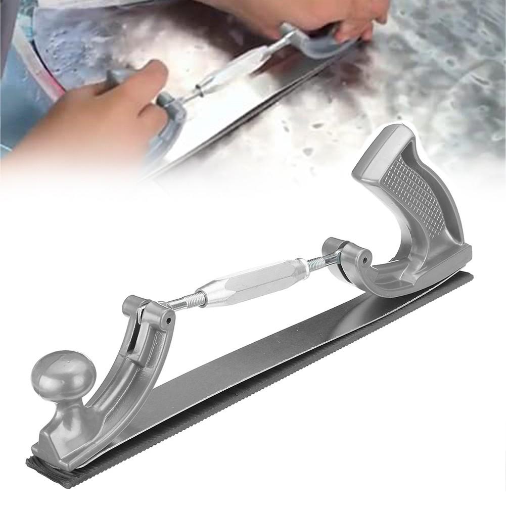 Adjustable Curved Tooth Steel File Holder Car Body Polisher Files 14Inch Files