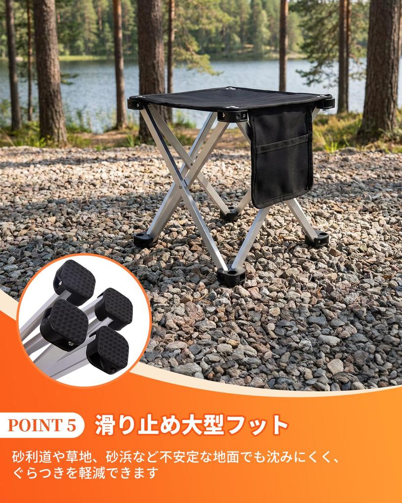 KingCamp Folding 6063 Aluminum 150kg Weight Outdoor Comfortable for Long Side Storage and Storage Ideal for and Pack of 2 Chair, Ultra-Lightweight,