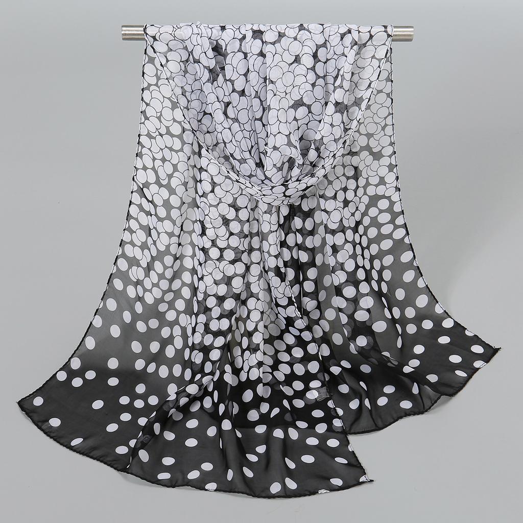 1Pc Muslim Chiffon Hijab Scarf For Women Summer Print Thin Scarves Soft Shawl Foulard Viscose Autumn Female Sunscreen Wrap Shawl