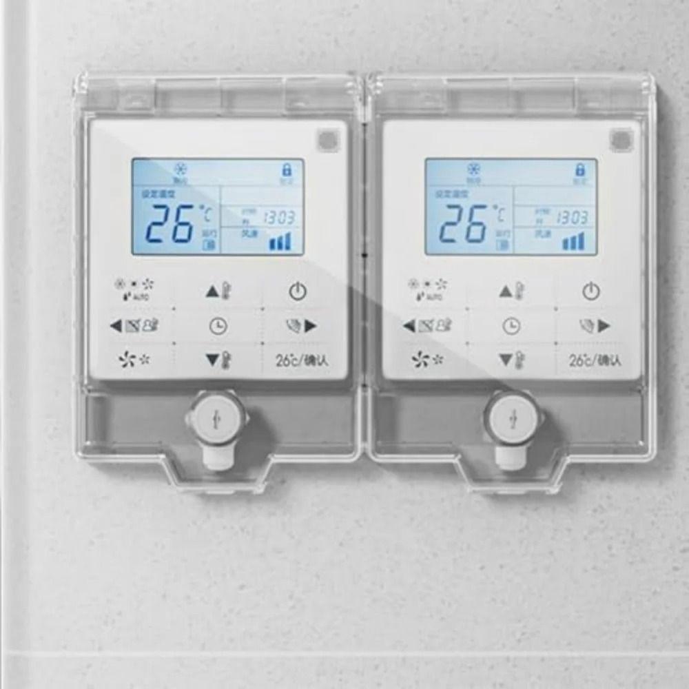 Lockable Child Safety Cover Childproof Light Switch Plate Covers Air Conditioner Panel Cover Home
