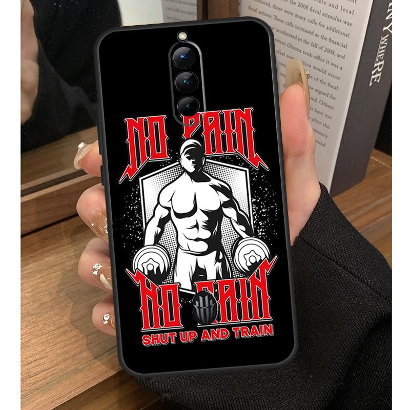 

No Pain No Gain Gym Fitness Case For Nubia Red Magic 10 Pro Plus 6 7 Pro 6S 7S 5G 6R RedMagic 9S 8S 8 9 Pro Plus Coque Red Magic 6s