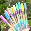 3 Packs of Cute Kawaii Color DIY Ballpoint Pen Color Chalk Drawing Rainbow Gel Pen Graffiti Pen Children's Diary Decoration