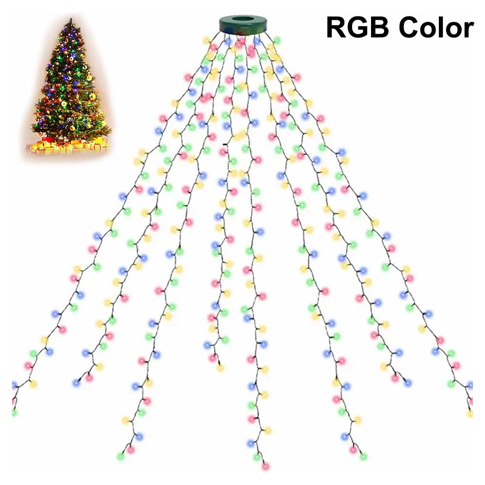 

2M светодиодные рождественские огни, гирлянда из гирлянды RGB, 280 светодиодов, занавеска, гирлянда из гирлянды Dreamcolor, садовая вечеринка, рождественская свадьба, декор EU Plug