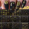 Exotic Egyptian Cat Set Nail Art Sticker Simple Solid Color Egyptian Cat Bronzing 30 Small Set Nail Decoration
