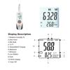 Handheld Digital Humidity Temperature Meter with Dew Point and Wet Bulb Temperature, Dual Display Temperature & Humidity