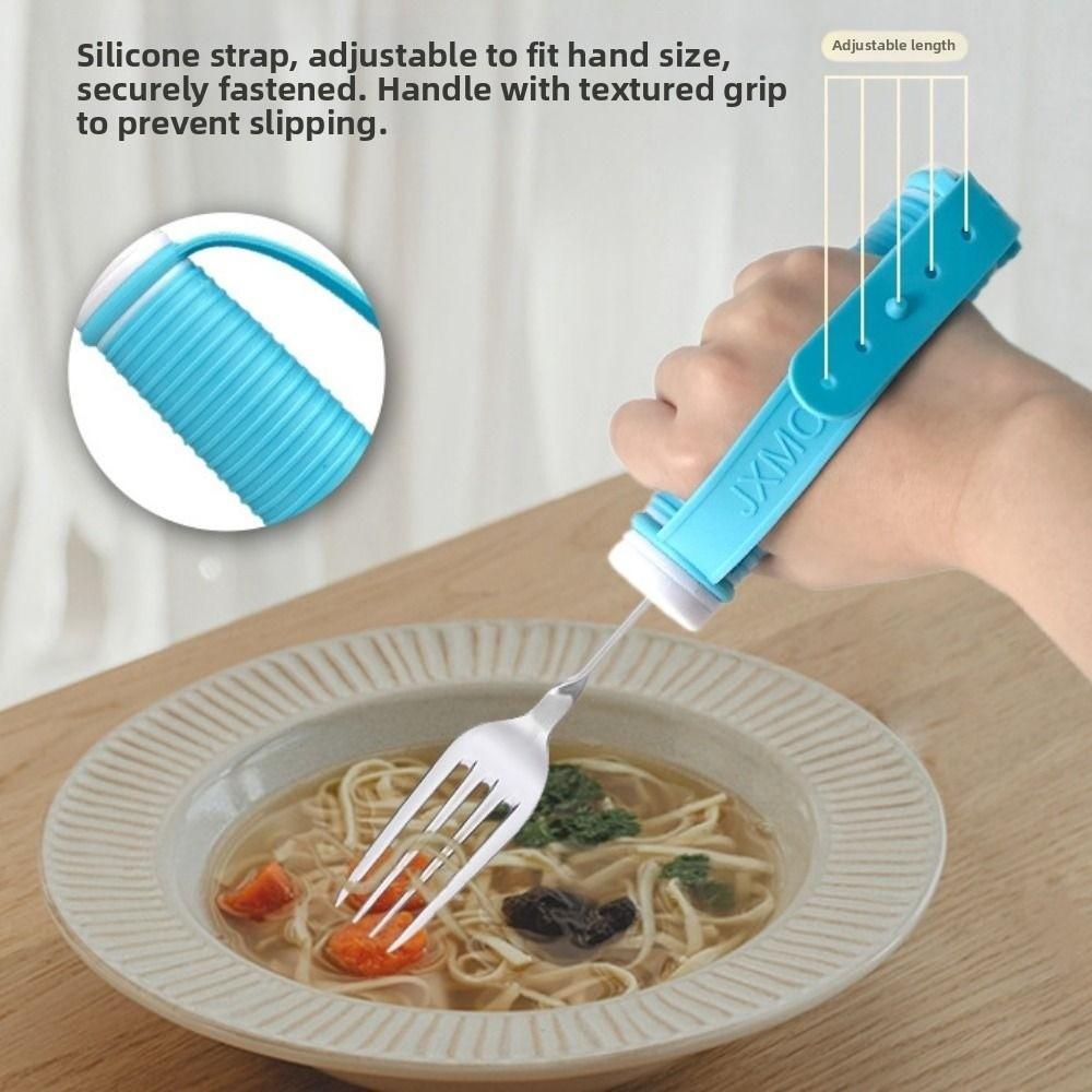 Angle Adjustable Anti-Slip Eating Spoon Anti-Shake Food Aid Fork  Stroke Recovery