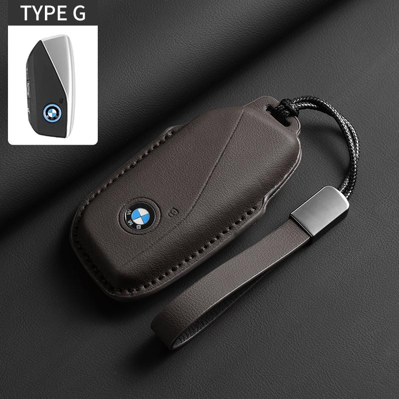 Heiß 2025 Mode Vollklapp Leder Auto Schlüsselhülle Schlüsselanhänger Schlüssel Schutzhülle Für BMW 7er Serie G07 G09 G70 G81 XM U06 M3 2023 X1 X7 iX i7 I2