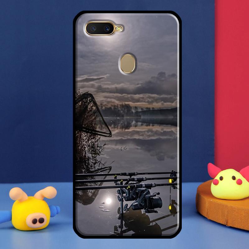 Carp Fish Fishing Rod Case For Oppo A91 A5 A9 A16 A76 A96 A58 A78 A98 A52 A72 A74 A94 A54 S A57 A77 A15 A17 Cover