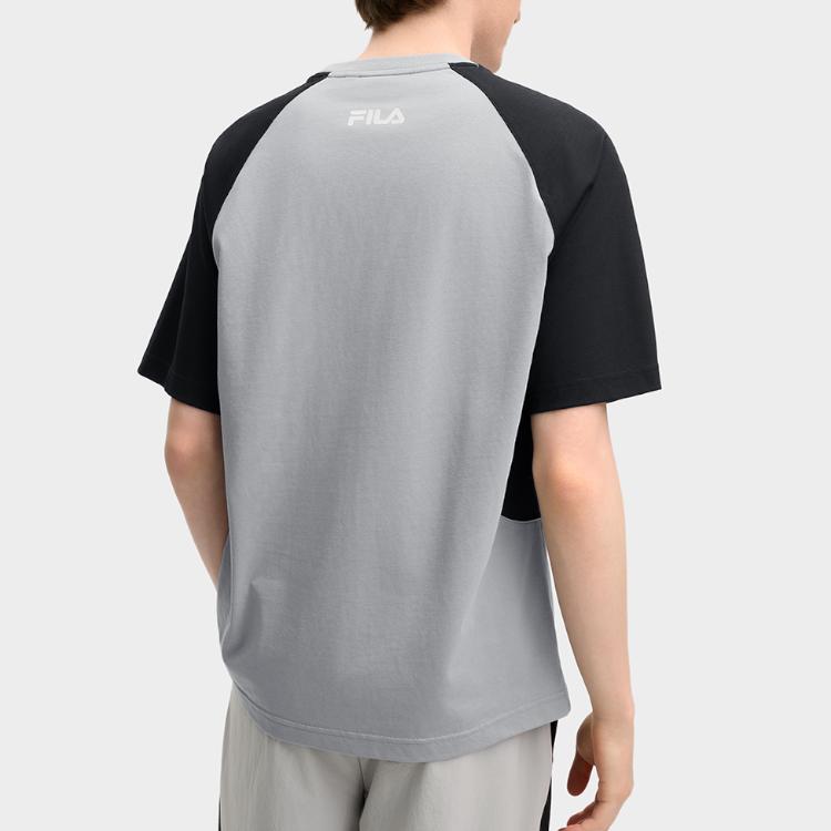 New FILA T Shirt Men's Marble Asphalt Gray Green F11M519101FLG