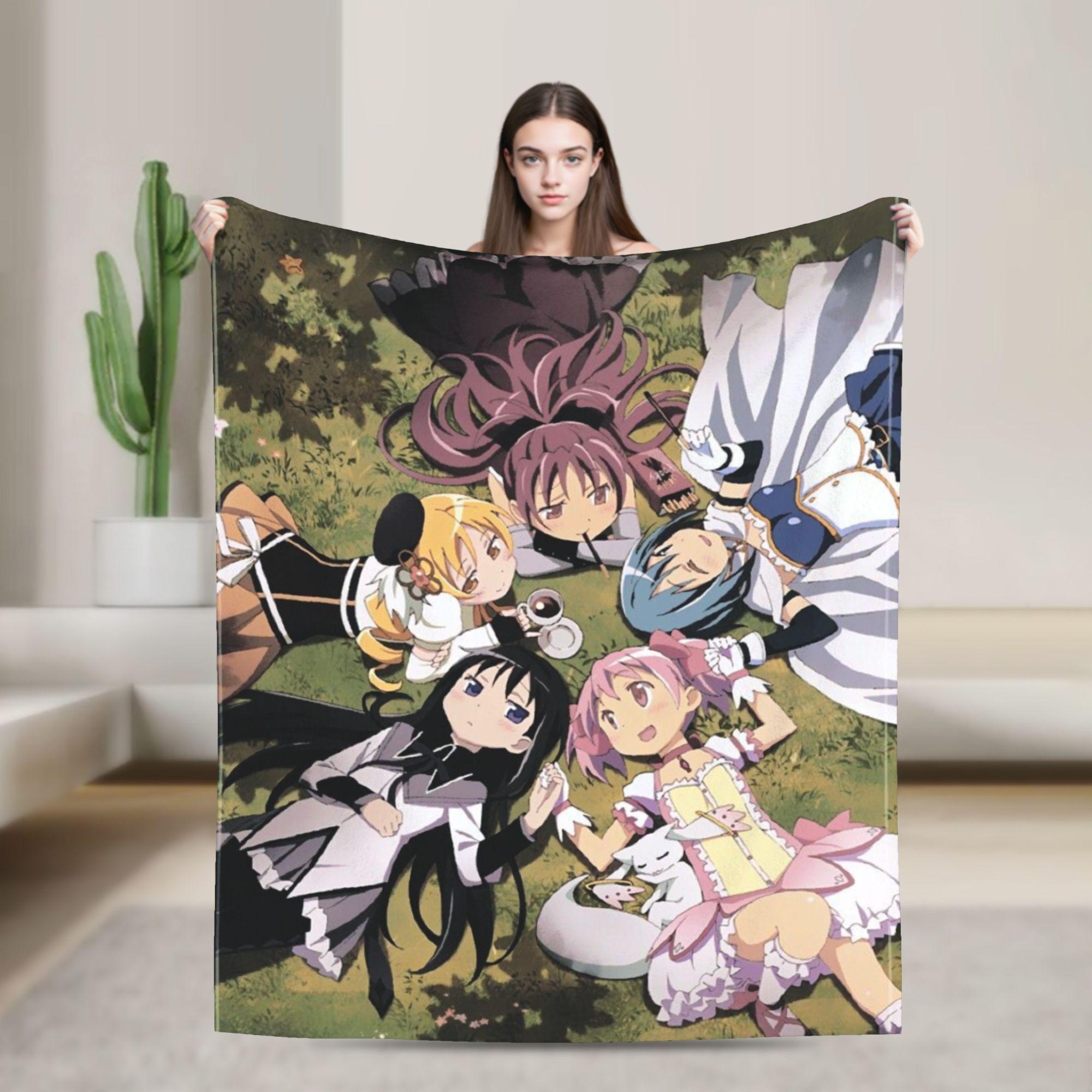 

Аниме-одеяло Puella Magi Madoka Magica Разные размеры Теплое Уютное Пушистое Пледы для Дивана Кресла и Кровати 100x150cm