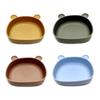 Cartoon Bear Toddlers Learning To Eat Dinning Plate Silicone Suction Cup Bowl Scaldproof Tableware for Baby 6+ Month