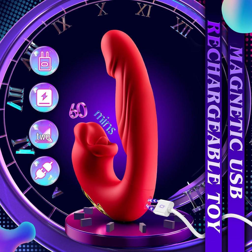 New 3-in-1 Mouth & Lick Tongue Vibrator for Women - G-Spot Stimulator