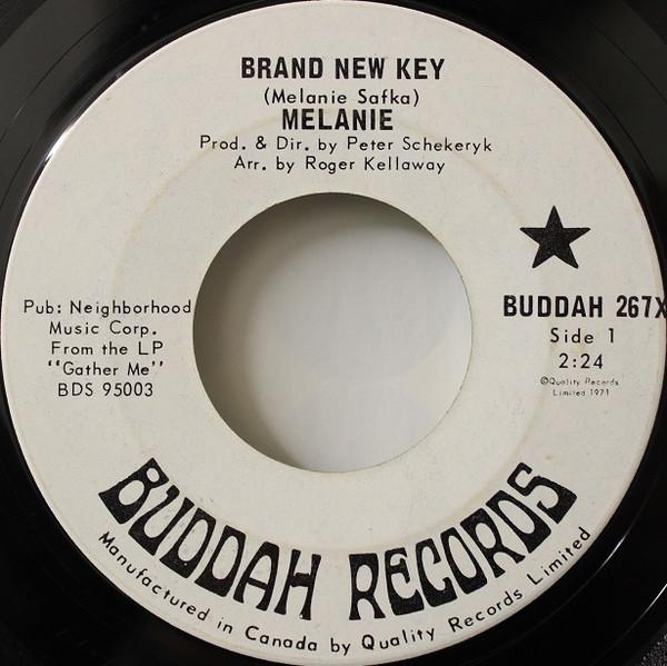 

7inch Record MELANIE - Brand New Key BUDDAH267XPROMO Buddah Records 1971 Canada Rock Used