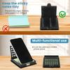 Sticky Note Holder with 5 Different Stencil, 3x3 Sticky Note Stencil Dispenser for Desk, Reble Memo Pad Organizer with Five Line Box Drawing Template