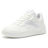 Anta Relaxed Synthetic Leather Slip Resistant Abrasion Resistant Low Top Skateboard Shoes Women's White Sneakers 922418001Q-1