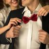 [Lismyakey] One-touch Easy-to-attach Bow Tie - ZipperPaisleyDot Pattern - Men's Bow Tie - Perfect for Weddings, Graduation Ceremonies, Receptions,