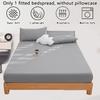 1PC High Quality Solid Color Bed Sheets Dustproof Mattress Protective Cover Soft Comfortable Breathable Fitted Sheet Non-slip Bed cover With Elastic