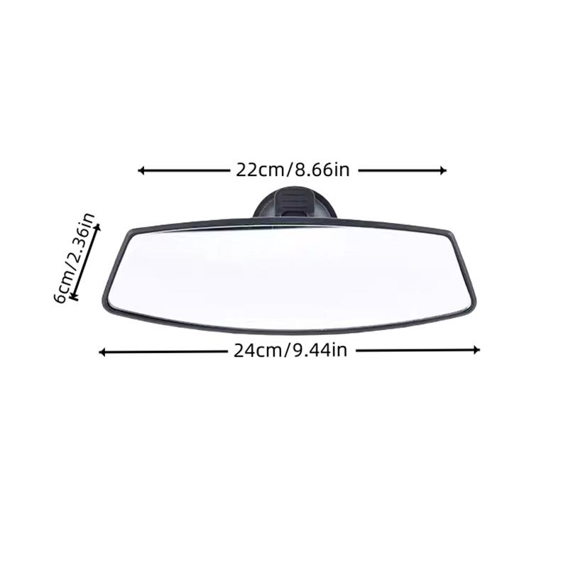 High definition panoramic rearview mirror, anti glare 360 ° wide-angle reversing observation mirror, driving safety interior acc чёрный