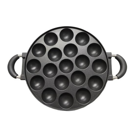 7/12/19-Hole Baking Pan Round Mold for Cake Pop Takoyaki & Egg Pancake Aluminum Takoyaki Pan Easy Release Quick Cleaning Versatile Kitchen Baking Tool