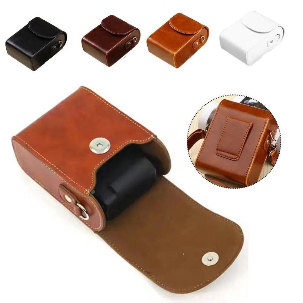 PU Leather Camera Bag Protective Lens Pouch Portable Pack Camera Case  for RX100 HX90 HX50 Camera