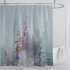 Boho Luxury Floral modern Shower Curtain flower printing Waterproof Polyester Bathroom Curtain with Hooks Bathtub Screen