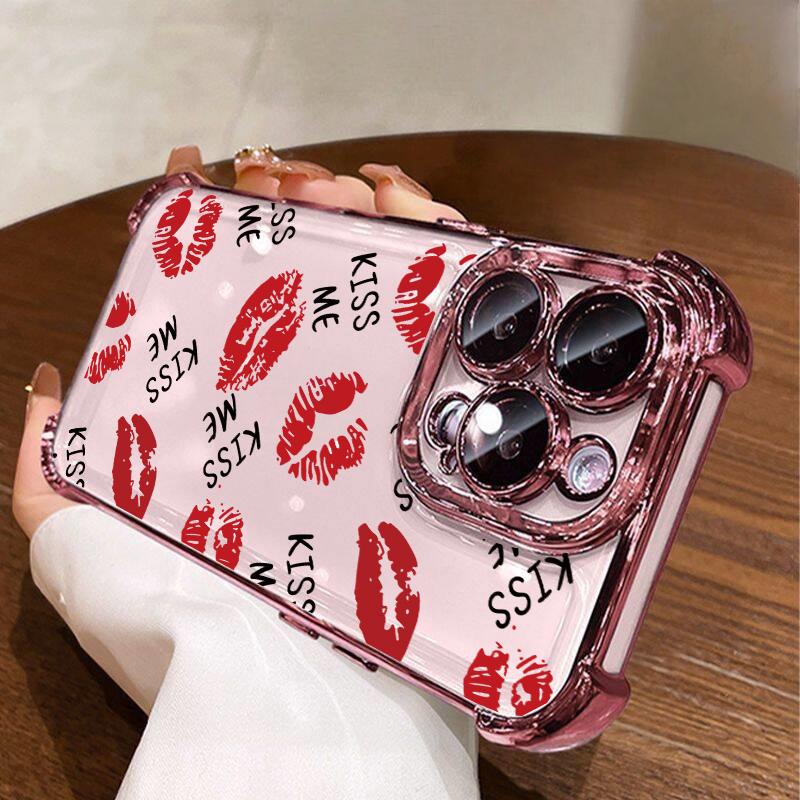 Case For Honor 400 PRO LITE MAGIC 7 X7D X9D X8C X8B X8A X9B X7A X6C X9A X6A X8 X5B X5C Lips Kiss Pattern Plating Cover