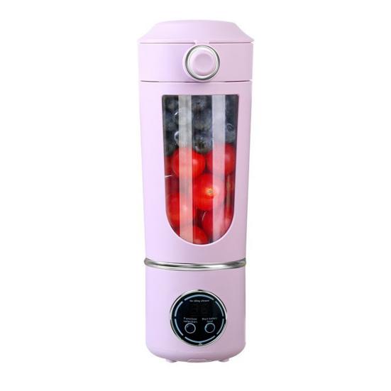 Portable Juicer Cup USB Rechargeable Blender with 12-Blade Mini Smoothie Maker On-the-go Juice Maker for Travel