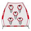 VEVOR 2133.6 X 2133.6mm Football Trainer Throwing Net, Training Throwing Target Practice Net with 5 Target Pockets