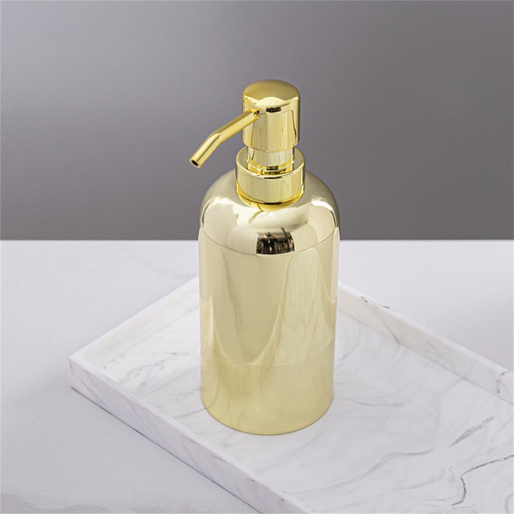 Handseifenspender Edelstahl Metallpumpe Nachfüllbarer Shampoospender für Badezimmer und Küche 10,5oz Fassungsvermögen