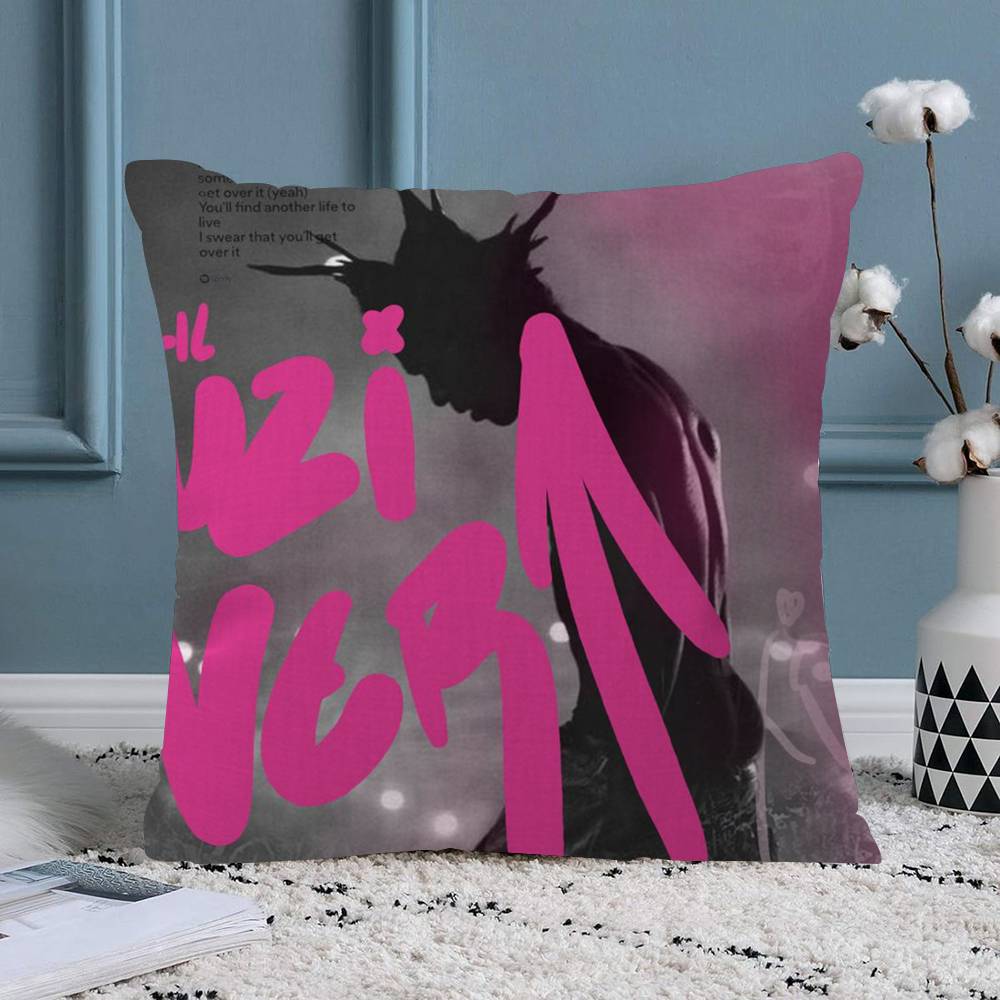 Pink Tape Lil Uzi Vert Pillow Gift Home Office Decoration Pillow Bedroom Sofa Car Cushion CoverPillow Case