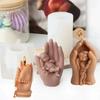 ZDQ 3D Silicone Candle Mold Baby In Hand Aromatherapy Soap Making Mold Love Mother Handheld Design Plaster Decoration DIY Craft