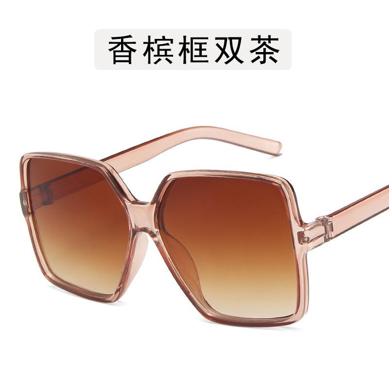 Vintage Retro Style Man Woman Sunglasses Big Frame Square Shape Outdoor Sunglasses Gradient Lens Ladies Sunglasses