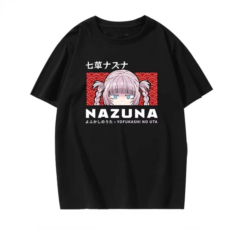 Summer Hot Sale Japan Anime Call Of The Night T-Shirt Unisex Fashion Hip Hop Streetwear Top Y2k Gothic Cotton Oversized T-Shirt