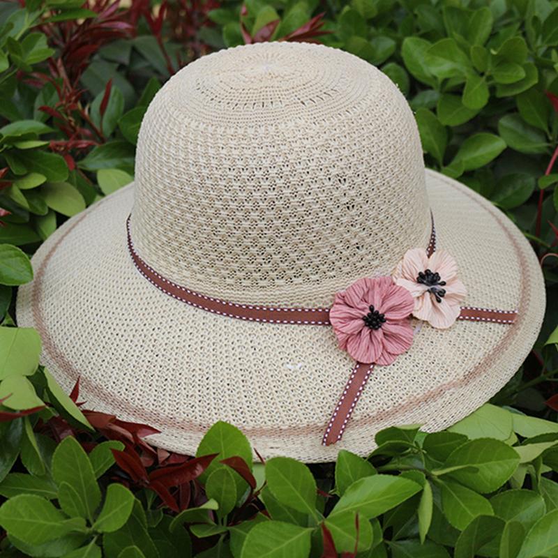Elegant Sunscreen Straw Hat With Large Eaves, Breathable Sunshade Hat, Able And Lightweight Beach Hat