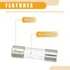 Partuto Set of 5 10x38mm 0.39x1.50" 30A Universal AGU Glass Fuse - Car Fuse
