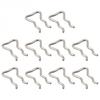 10pc Stainless Steel Diesel Fuel Injector Clip Oil Return Pipe Circlip For Bosch