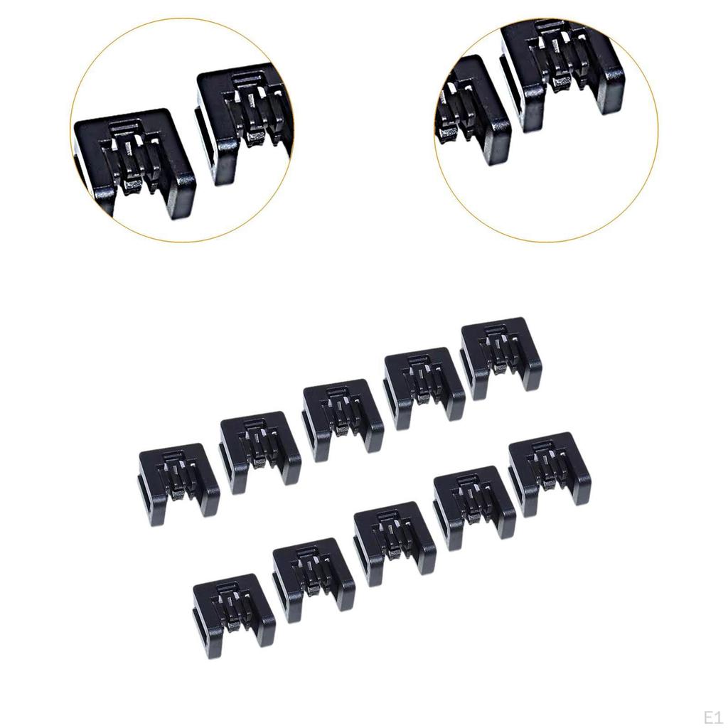 10x Wiper Hood Trim Deflector Panel Reset Clips Windshield Decorative Plate Clip